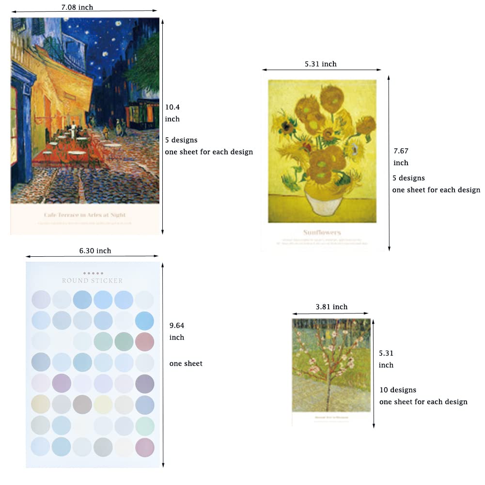 Scrapbooking Decorative Background Paper - Aesthetic Oil Painting Collection for DIY Journals, Planners & Collages | Perfect for Decoupage, Envelopes, Wall Art & Window Decals | Creative Craft Projects for Home Decor & Gift Making
