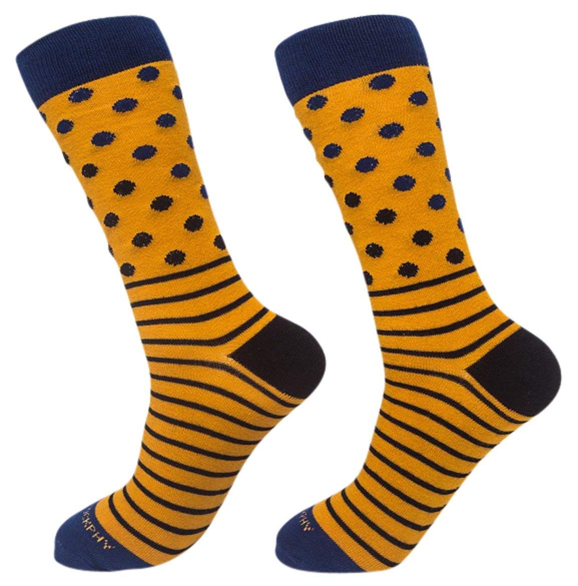 PHILOSOCKPHY Cool Drippy Socks - Vibrant Colorful Dress Socks for Men & Women - Fun Crazy Socks for Casual Wear, Gifts & Unique Fashion Statements