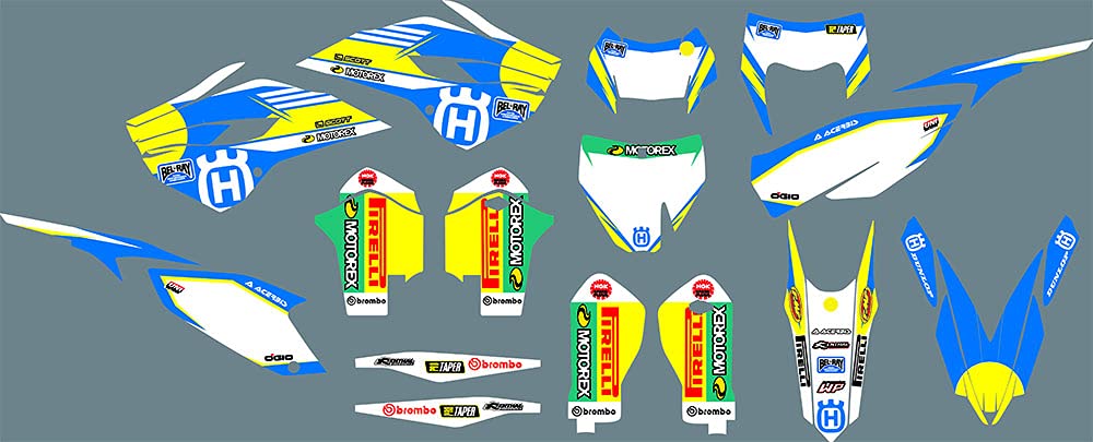 Customized Decals Stickers for HUSQVARNA TC TE 125cc-300cc Dirt Bikes (2014-2016) - High-Quality Graphics for Husqvarna TX FX FS FC TC 125 250 300 350 450 501 Models - Perfect for Off-Road Racing & Bike Customization