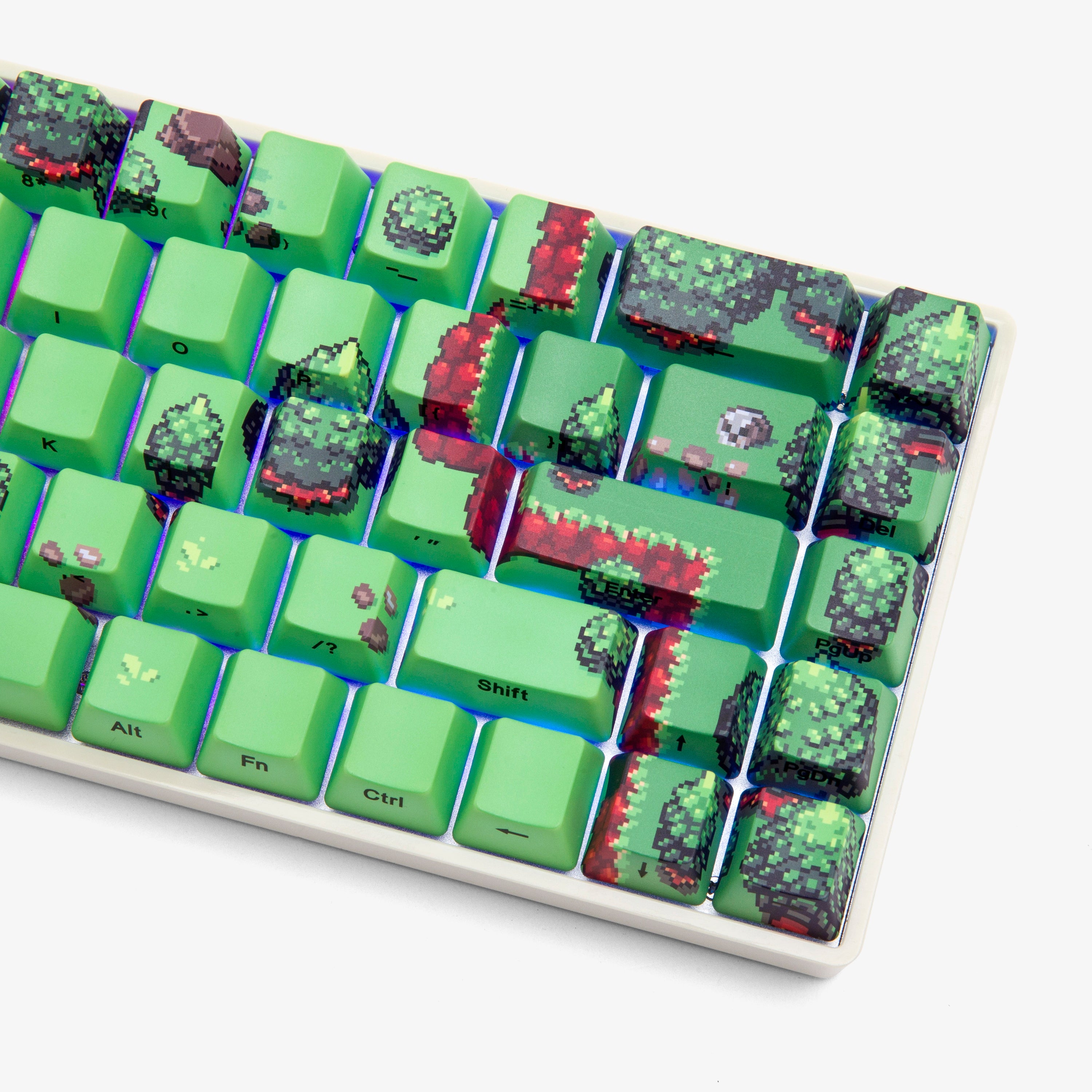Higround 2 Basecamp 65 Mechanical Gaming Keyboard - Amora Bay Color | Compact 65% Layout, RGB Backlit | Perfect for Gaming, Coding & Office Work