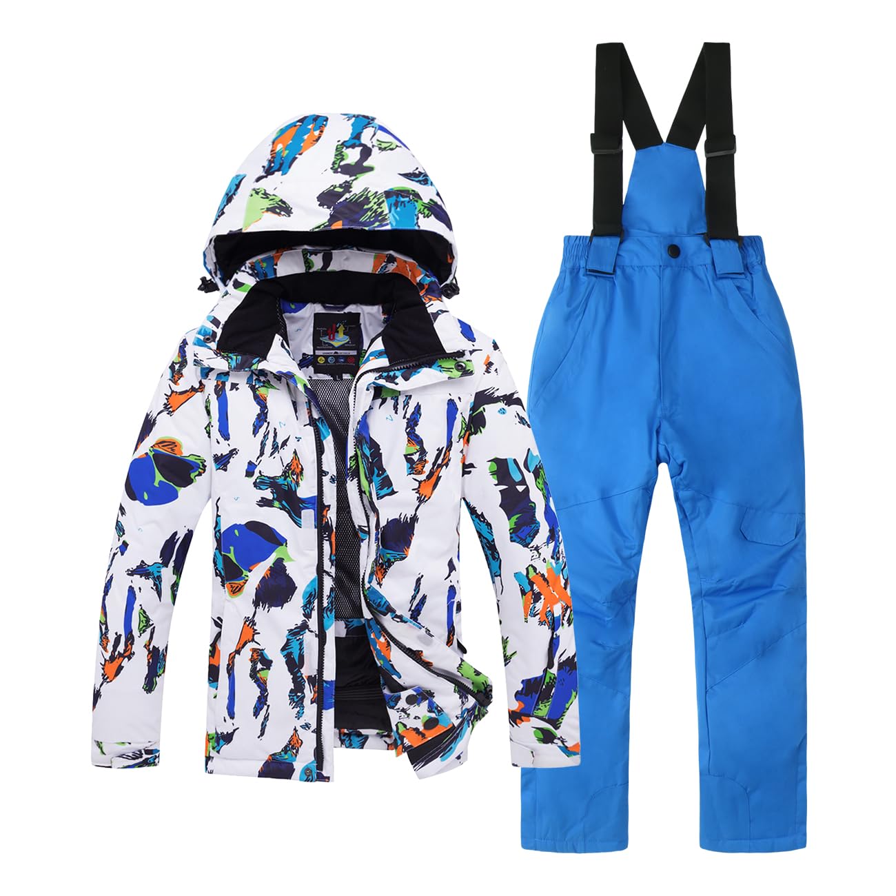 Waterproof Kids Snowsuit Set - Ski Jacket & Pants for Boys & Girls | Winter Outdoor Play, Snowboarding, Sledding & Rain Protection