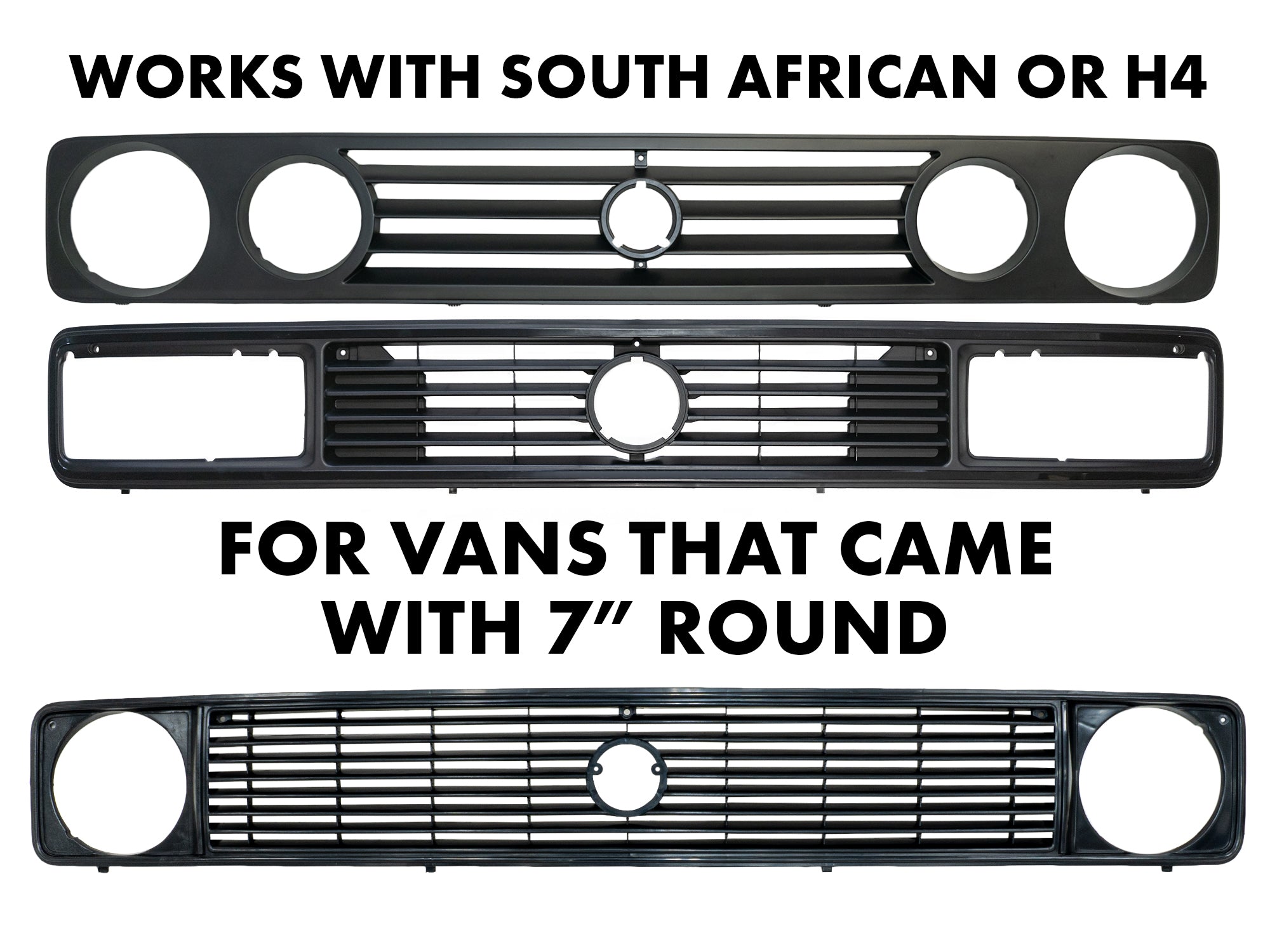 High Output Headlight Kit for Early Vanagon - S.A. Grille or H4 Rectangular Lenses - Bright LED Upgrade for Night Driving & Off-Road Adventures