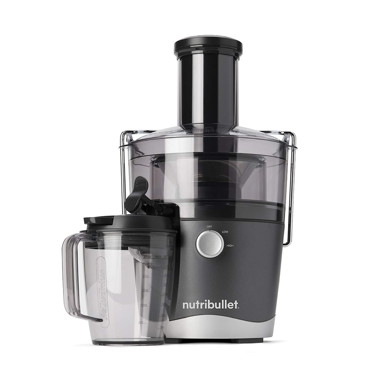 Nutribullet 01515 800W Centrifugal Juicer & 600 Series 600W High-Speed Nutrient Extractor Blender - Graphite - Perfect for Smoothies, Juicing, and Healthy Meal Prep at Home