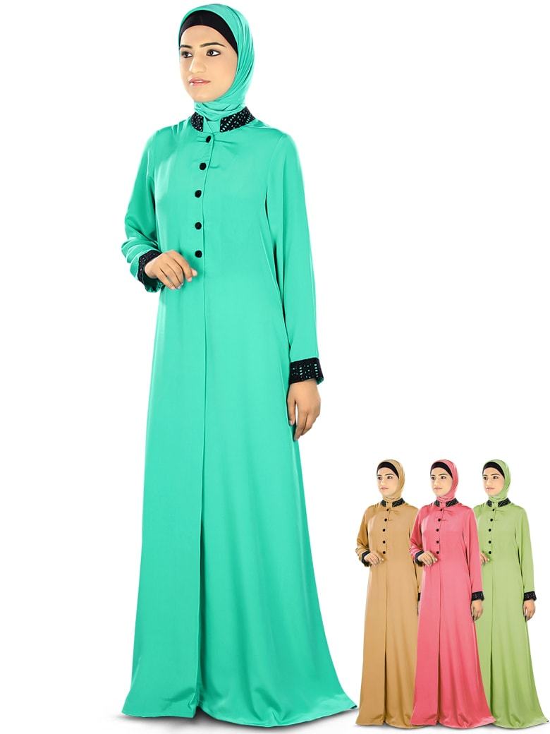 Stylish Aatikah Abaya - Modest Islamic Dress for Women - Perfect for Prayer, Eid, and Special Occasions