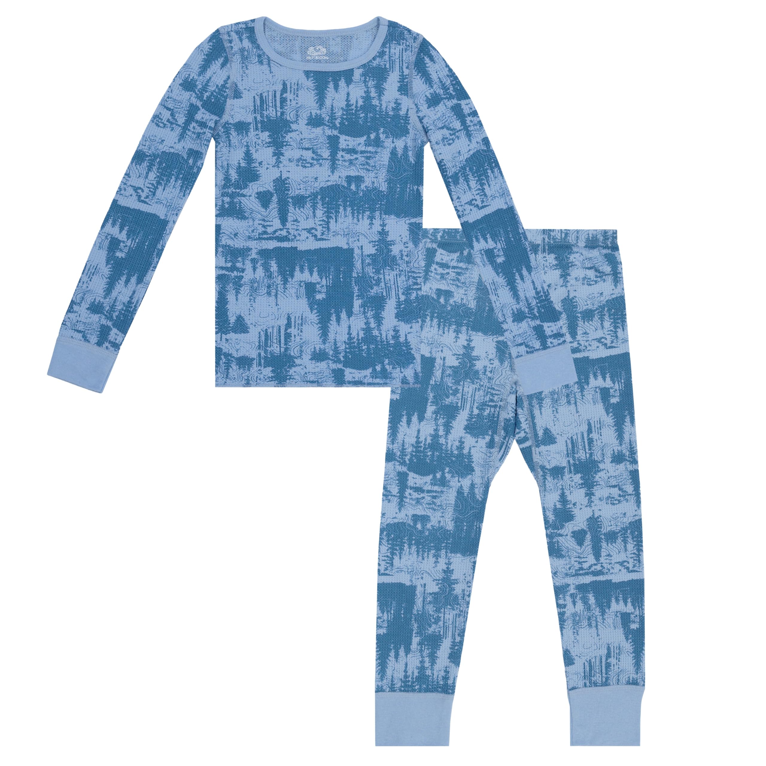 Fruit of the Loom Boys' Premium Thermal Waffle Underwear Set - 2-Pack Warm Winter Base Layer for Kids | Cozy & Breathable Cold Weather Underwear for School, Sports & Outdoor Activities