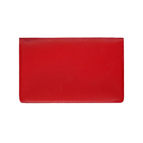 StoreSMART Red Folding Business Card Holders - 100 Pack - Durable Polypropylene Plastic Card Cases (RPP2915R100) - Perfect for Networking Events, Trade Shows & Office Organization