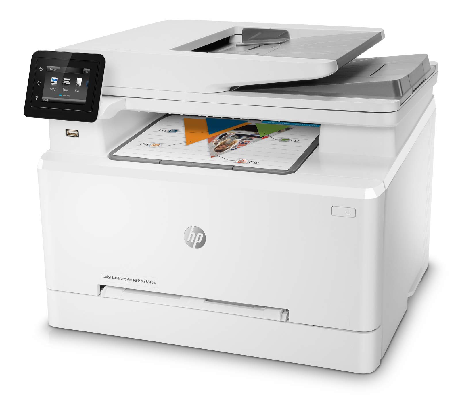 HP LaserJet Pro M283FDW Wireless All-in-One Color Printer - Fax, Scan, Copy, Print | 22ppm, 600x600dpi | 250-Sheet Capacity | Ethernet, USB, Wi-Fi | e-Print Compatible (Renewed) | Perfect for Home Office & Small Business Printing Needs