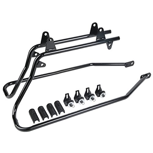 Harley Davidson Fat Boy 90-17 Hard Saddlebag Conversion Brackets - Heavy Duty Motorcycle Luggage Mounting Kit for Touring & Long Rides