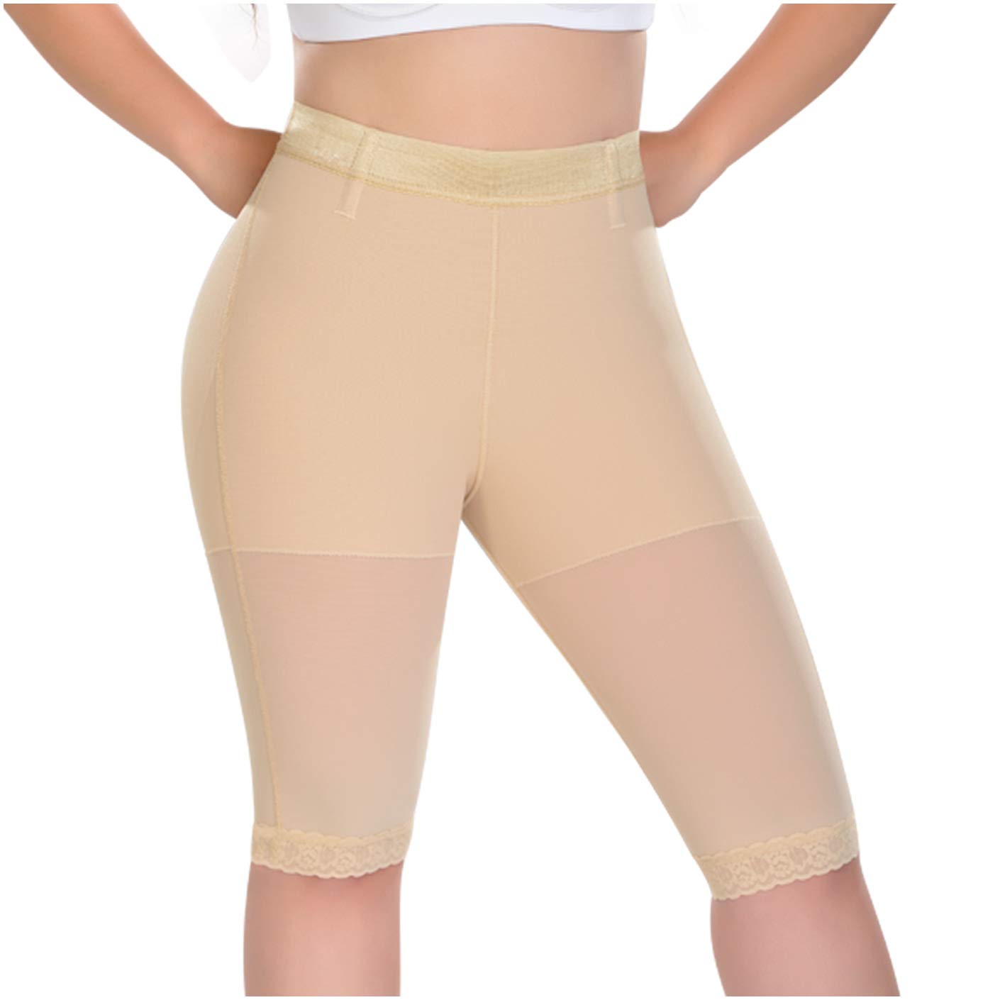 M&D 0323 Women's Butt Lifter Slimmer Shorts - Shapewear for Instant Booty Lift & Waist Tummy Control | High Waisted Fajas Levanta Cola for Workout, Yoga & Everyday Wear