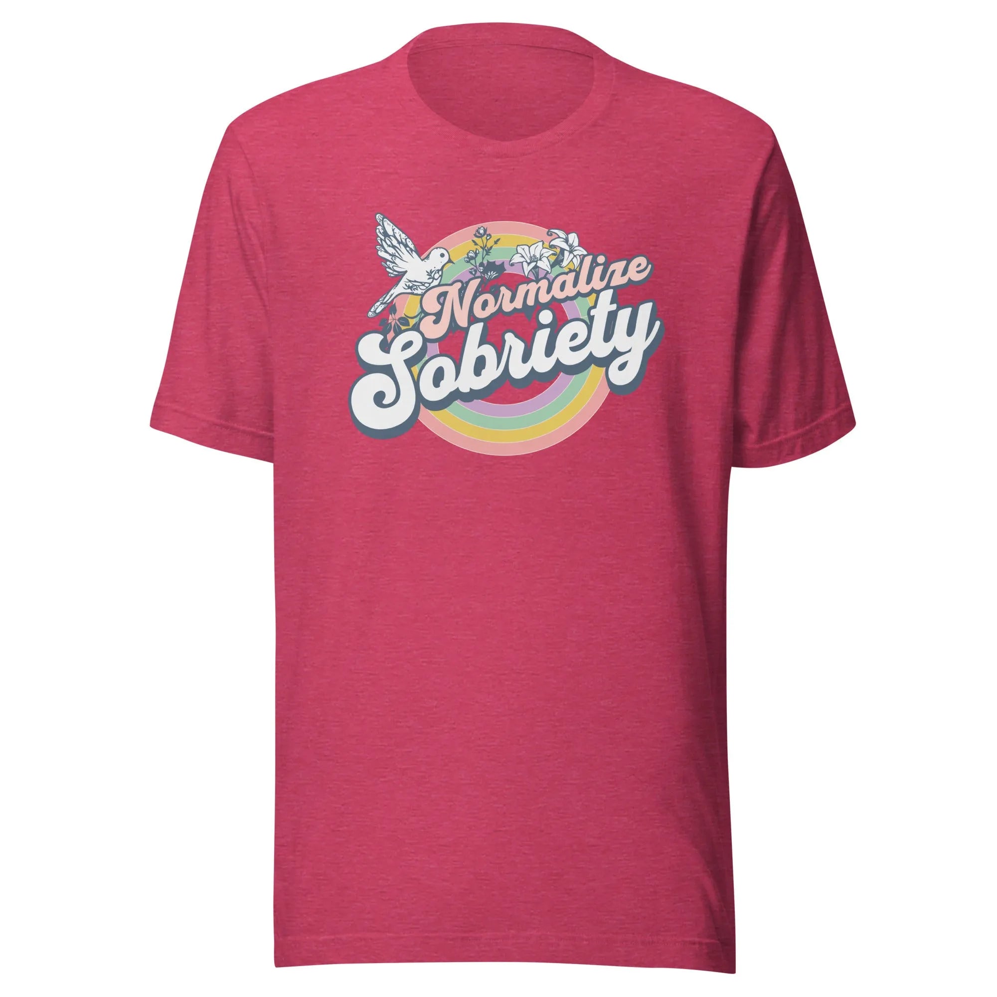 Normalize Sobriety Unisex T-Shirt - Comfortable Cotton Tee for Men & Women - Perfect for Casual Wear, Sober Living & Recovery Support