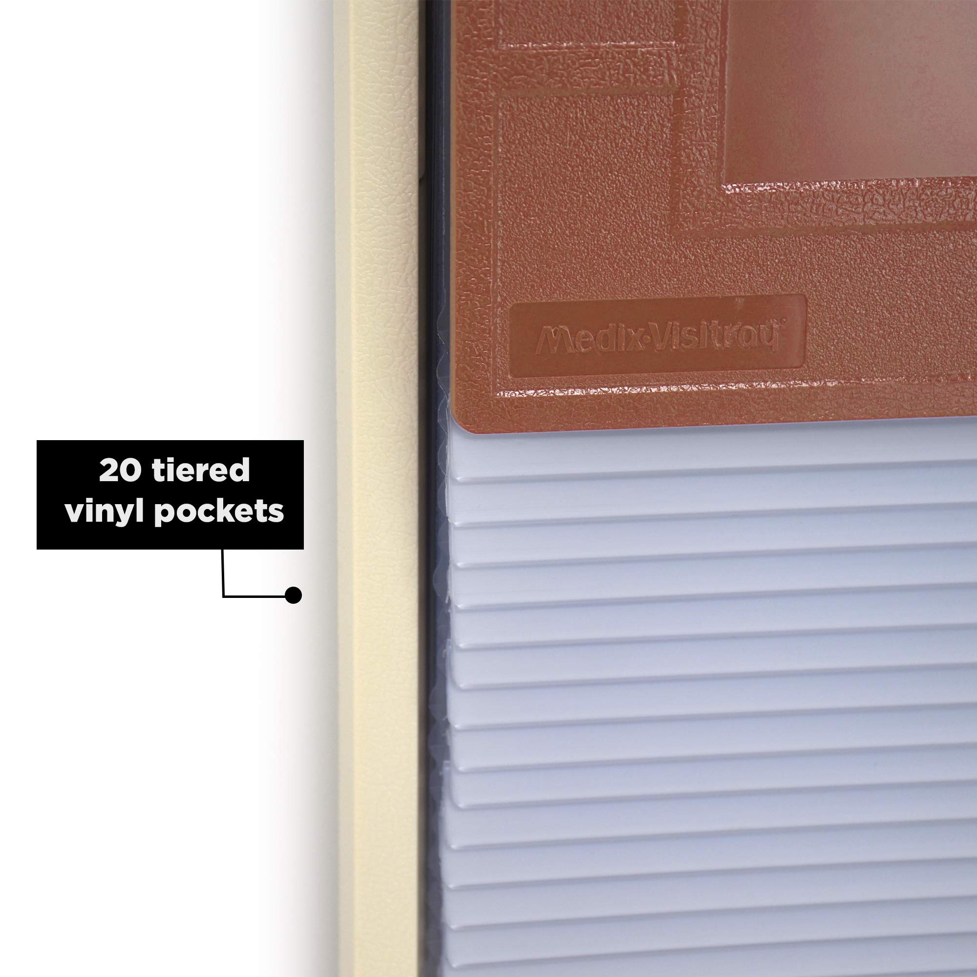 Carstens 20-Pocket Kardex-Visitray Document Filing System for 8.5