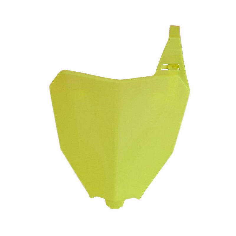 **Honda CRF250R CRF450R Front Number Plate - RTECH Italy Made - Fluorescent Yellow - Fits 2019-2020 Models - Perfect for Motocross & Off-Road Racing**