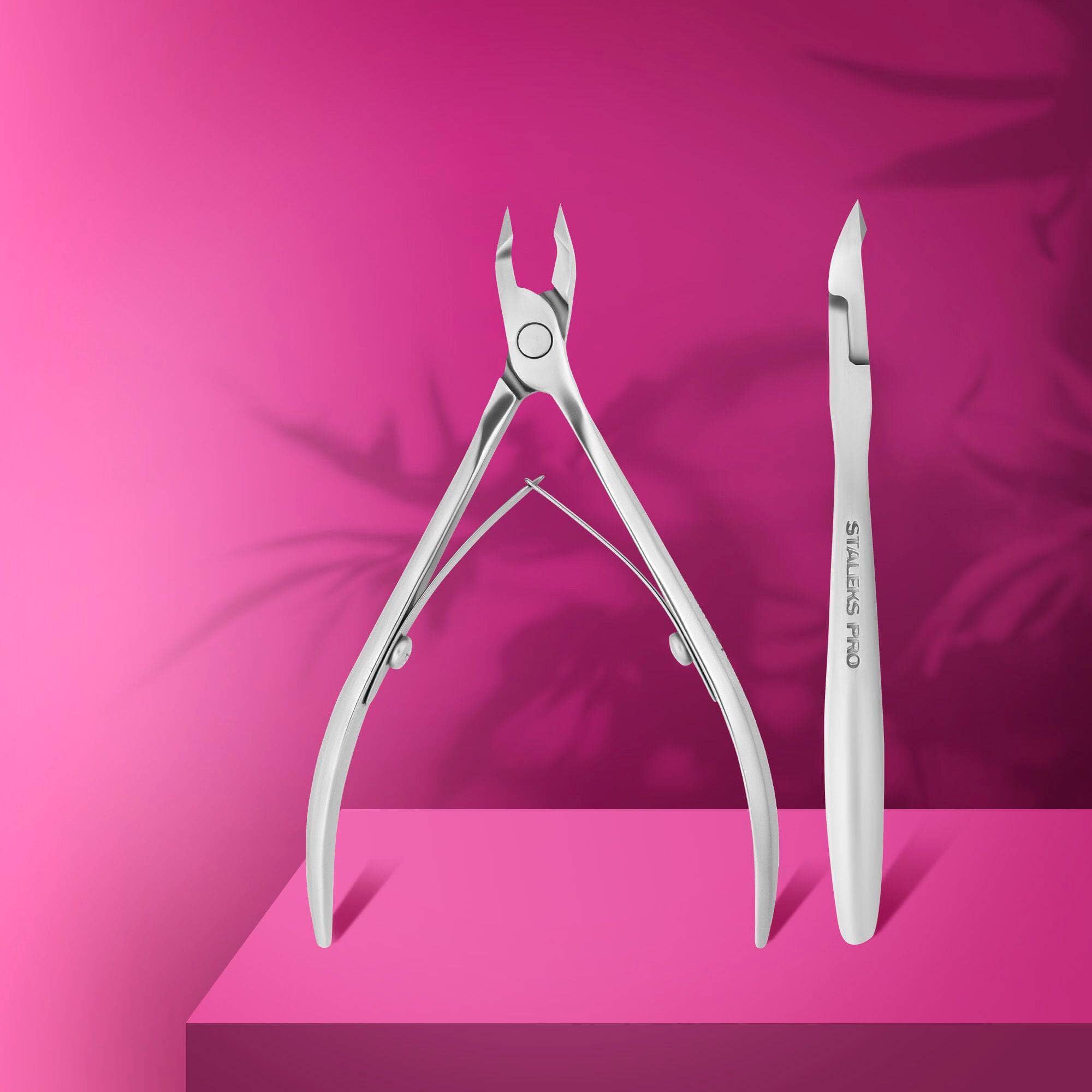 Staleks Professional Cuticle Nippers EXPERT 90 (3mm) - High Precision Stainless Steel Nail Clippers for Manicure & Pedicure - Perfect for Salon Professionals & Home Nail Care