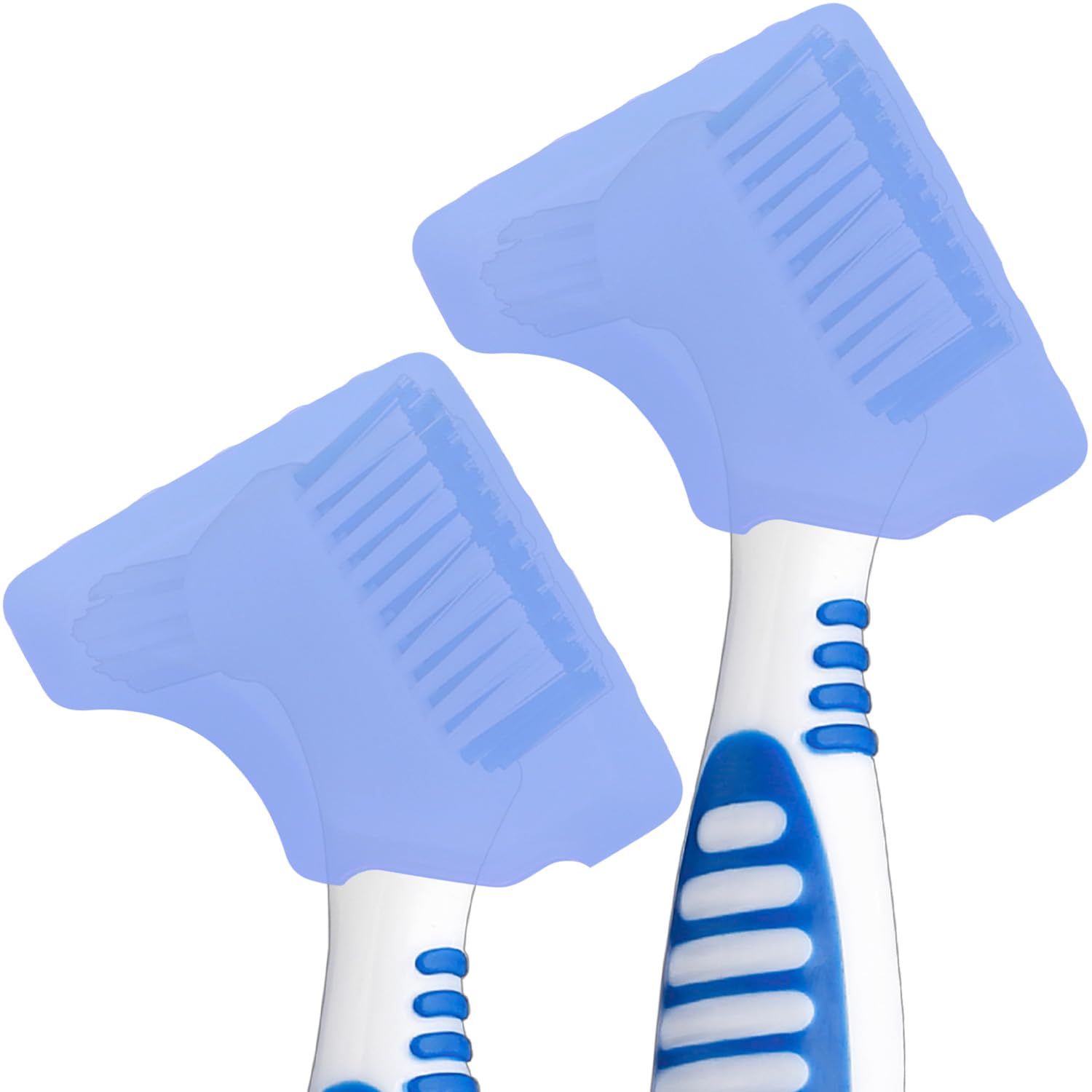 Anbbas Silicone Denture Brush Cover - Fits Most Denture Toothbrushes (2 Pack) - Hygienic Protection for Denture Cleaning & Travel Storage