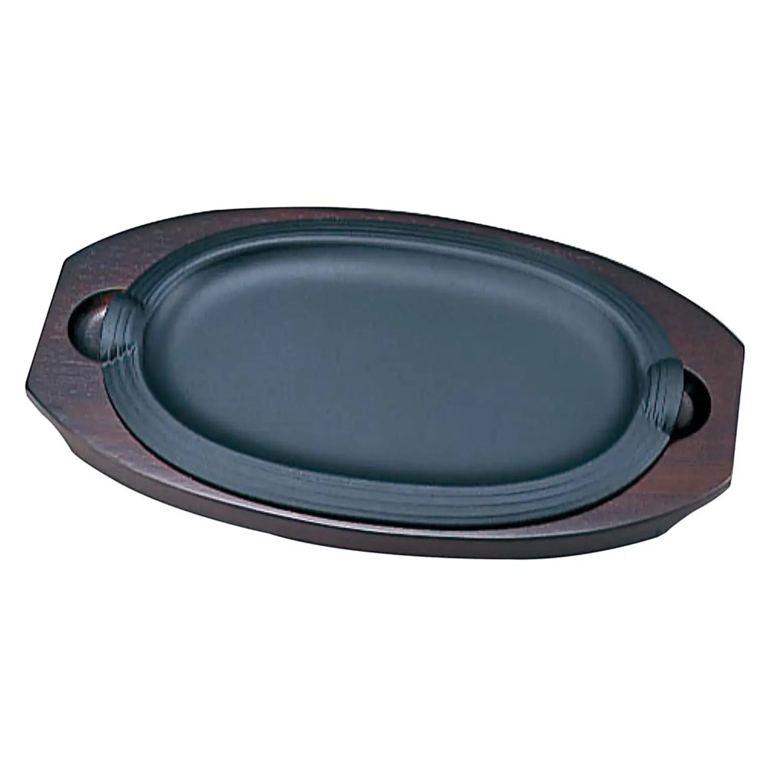 Premium Ikeda Cast Iron Sizzler Platter – 12 Inch Round Grill Plate for Steak, Fajitas & Seafood | Perfect for Indoor/Outdoor Cooking, Camping & BBQ Parties | Heavy Duty & Even Heat Distribution