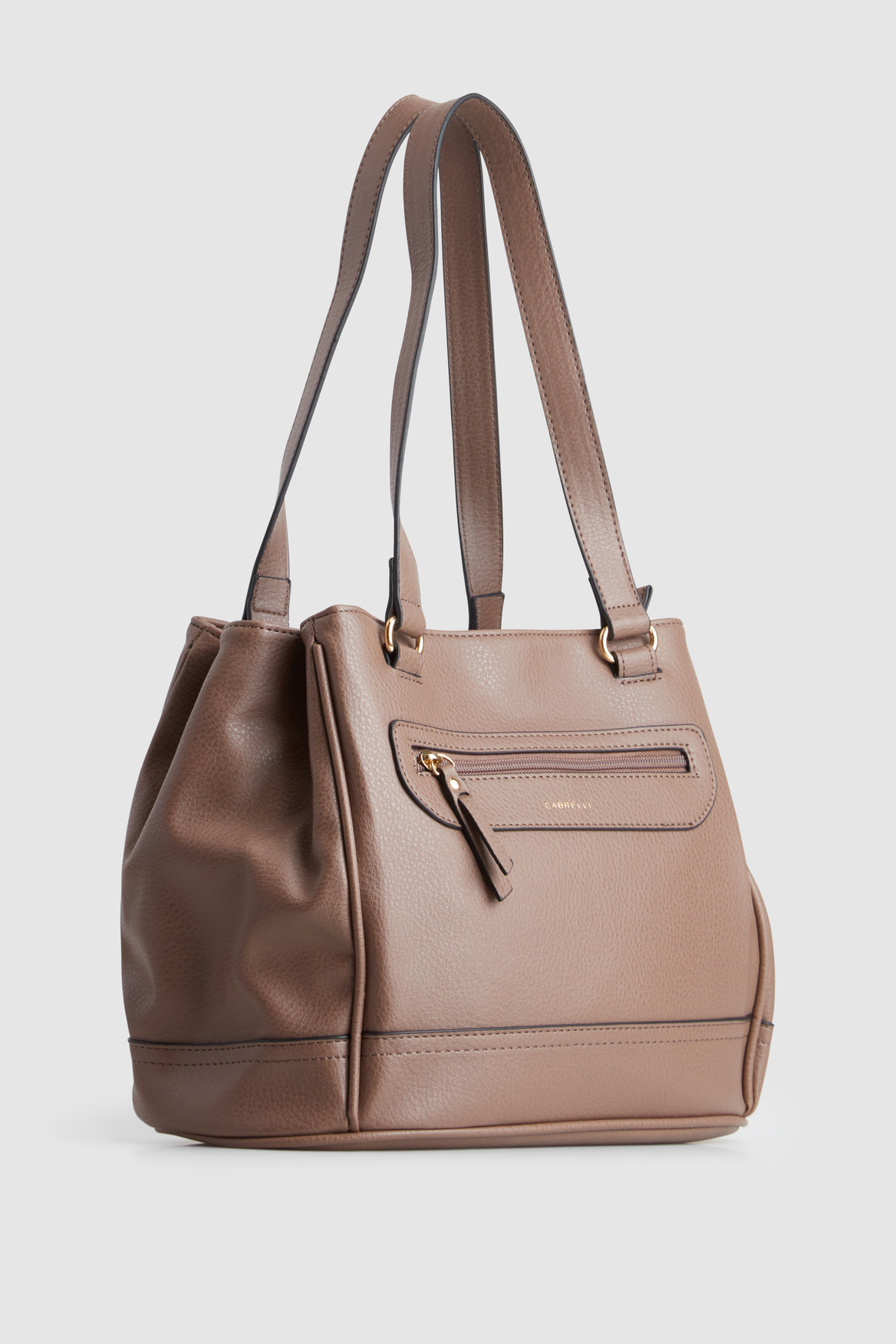 Stylish Zip Pocket Panel Tote Bag for Women - Durable Canvas Shopping Bag with Secure Zipper Compartment - Perfect for Work, Travel & Daily Essentials