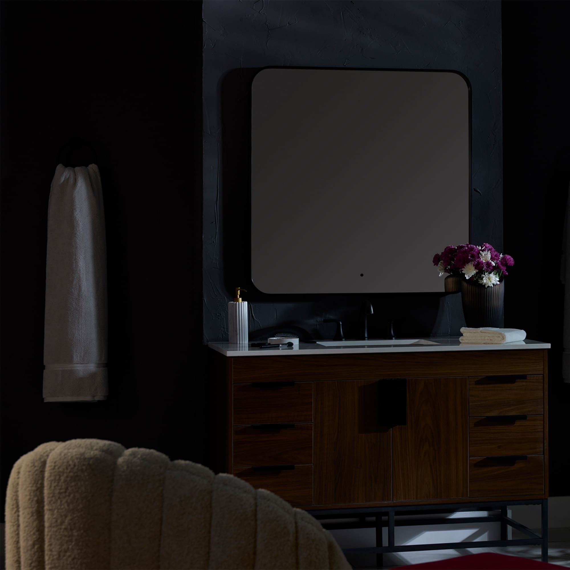 Oxygen Avior 3 0101 15 LED Bathroom Vanity Mirror with Lights - 18 x 24 Inch, Modern Illuminated Makeup Mirror for Bathroom, Dressing Room, and Salon Use
