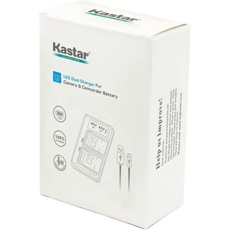 Kastar Q120 Replacement Battery & LTD2 Charger Compatible with Minolta, Zoom, Bell & Howell Cameras - Perfect for Travel Photography, Vlogging, and Professional Shoots