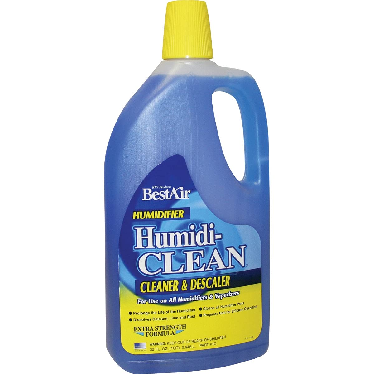 Best Air 32 oz Humidifier Cleaner & Descaler - Removes Mineral Buildup & Bacteria - Perfect for Home, Office & Baby Nursery Use