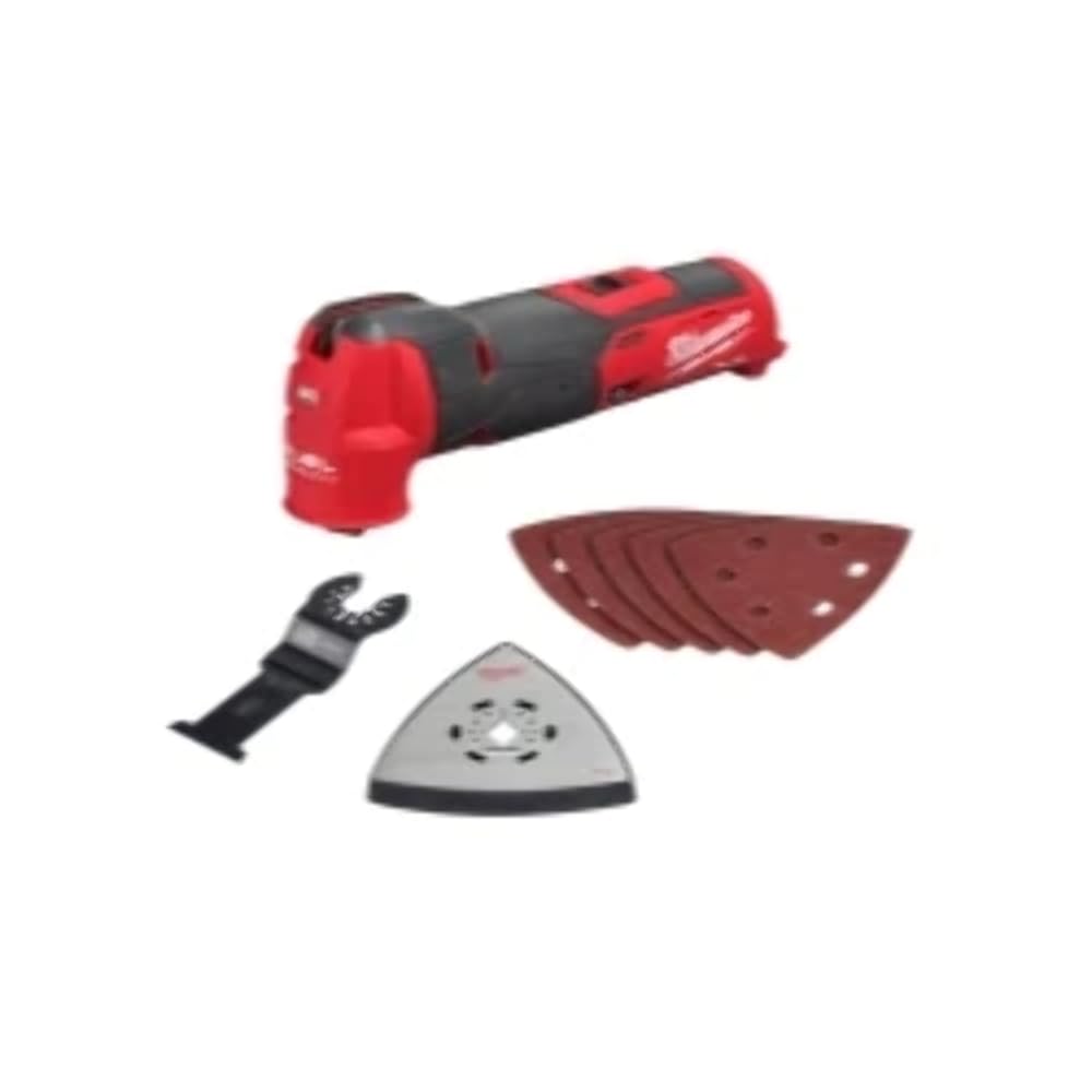Milwaukee 2526-20 M12 Fuel Oscillating Multi-Tool - Cordless, Brushless Power Tool for Cutting, Sanding, Scraping - Perfect for DIY Projects, Home Renovations & Professional Construction Work