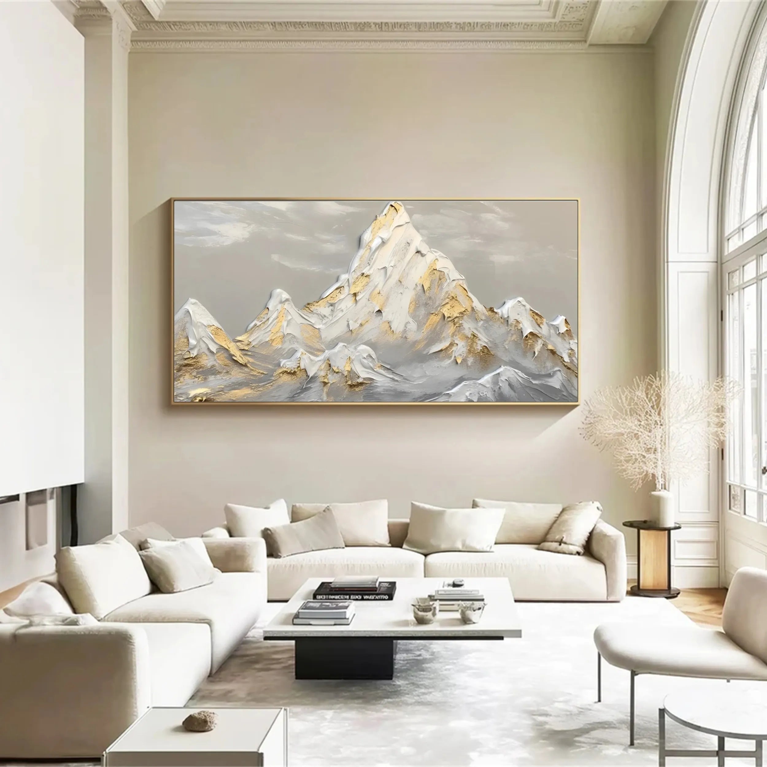 Minimalist Textured Plaster Art Painting - Modern Abstract Wall Decor for Living Room, Bedroom & Office | #MM263