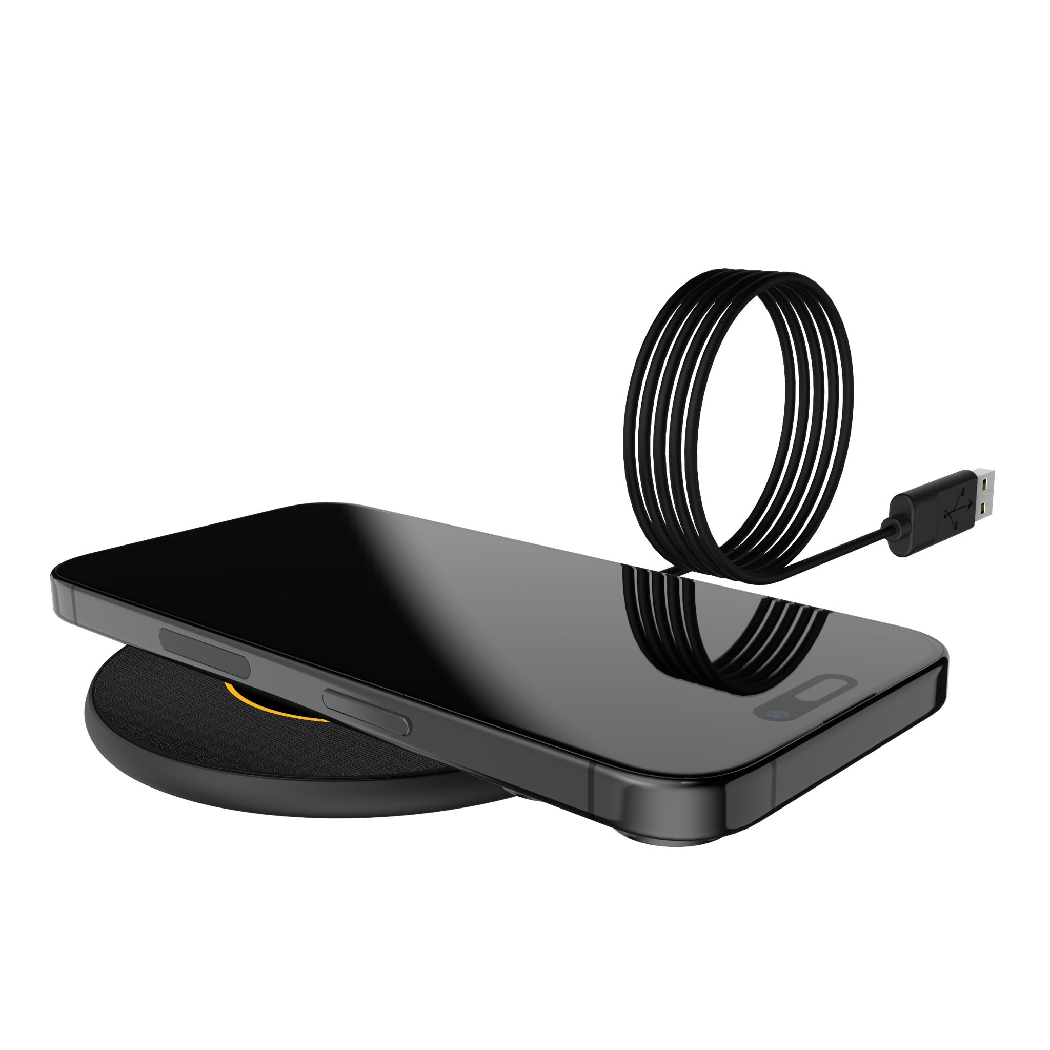 Boston Bruins 15W Fast Wireless Charger - NHL Team Logo Linen Pad for iPhone, Samsung, AirPods - Perfect for Home, Office, and Car Use