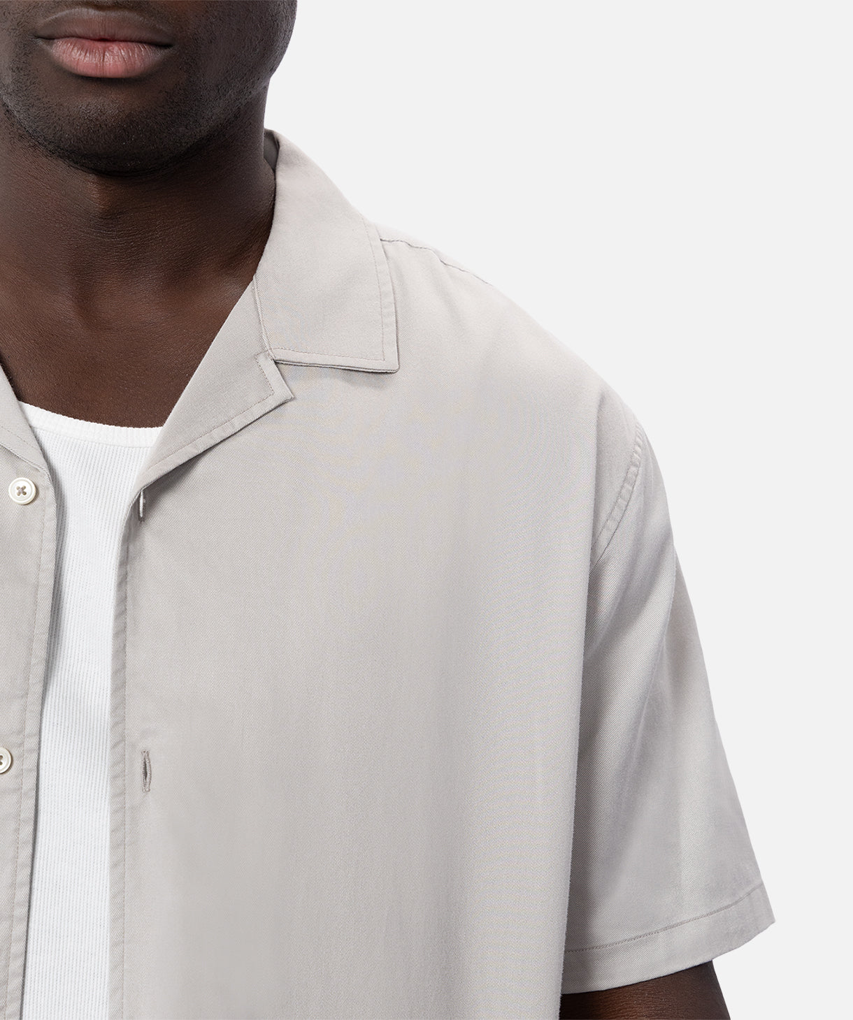 Perez Short Sleeve Shirt in OD Stone - Comfortable Casual Men's Top for Outdoor Adventures & Everyday Wear