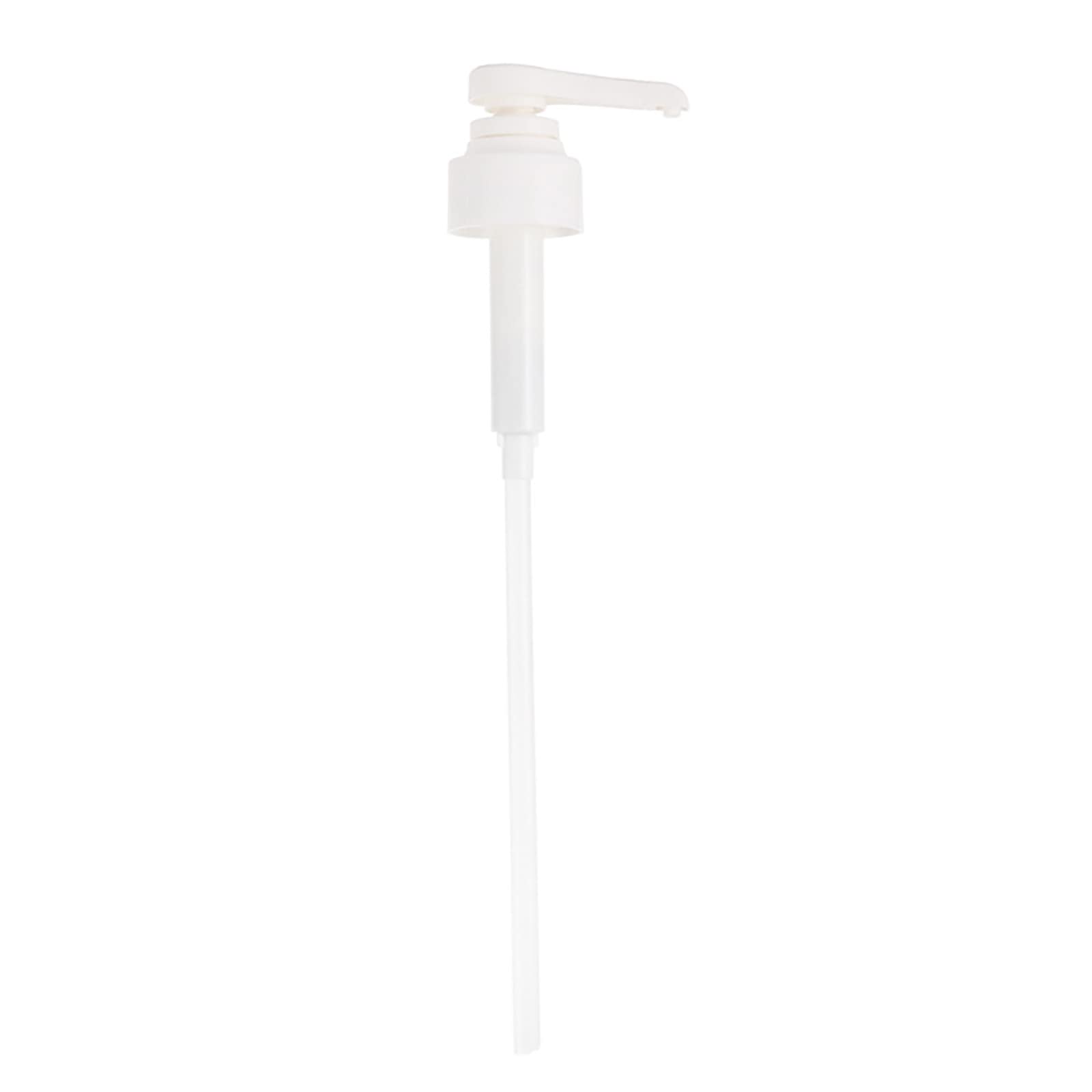 Zrayuler Plastic PP Syrup Ketchup Vinegar Olive Oil Dispenser Pump Bottle - Push Type Pressure Nozzle for Kitchen, Home & Restaurant Use - Perfect for Salad Dressing, Cooking Oil & Liquid Soap Dispensing (White, One Size)