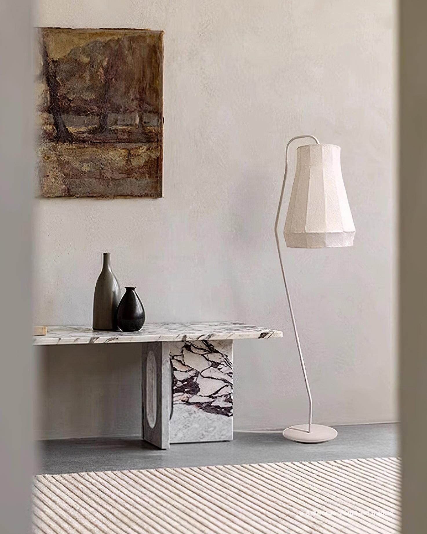 Modern Karman LED Floor Lamp - Adjustable Brightness & Color Temperature for Living Room, Bedroom, or Office Lighting