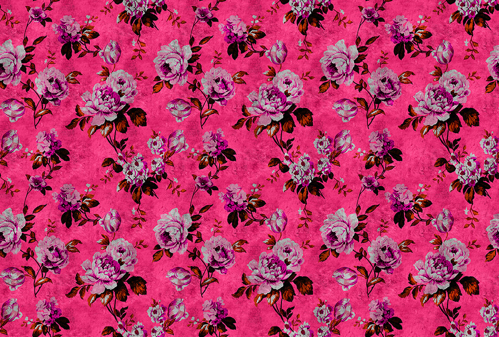 Patel 2 Wildroses Wall Art - Handmade Floral Canvas Painting for Home Decor - Perfect for Living Room, Bedroom & Office