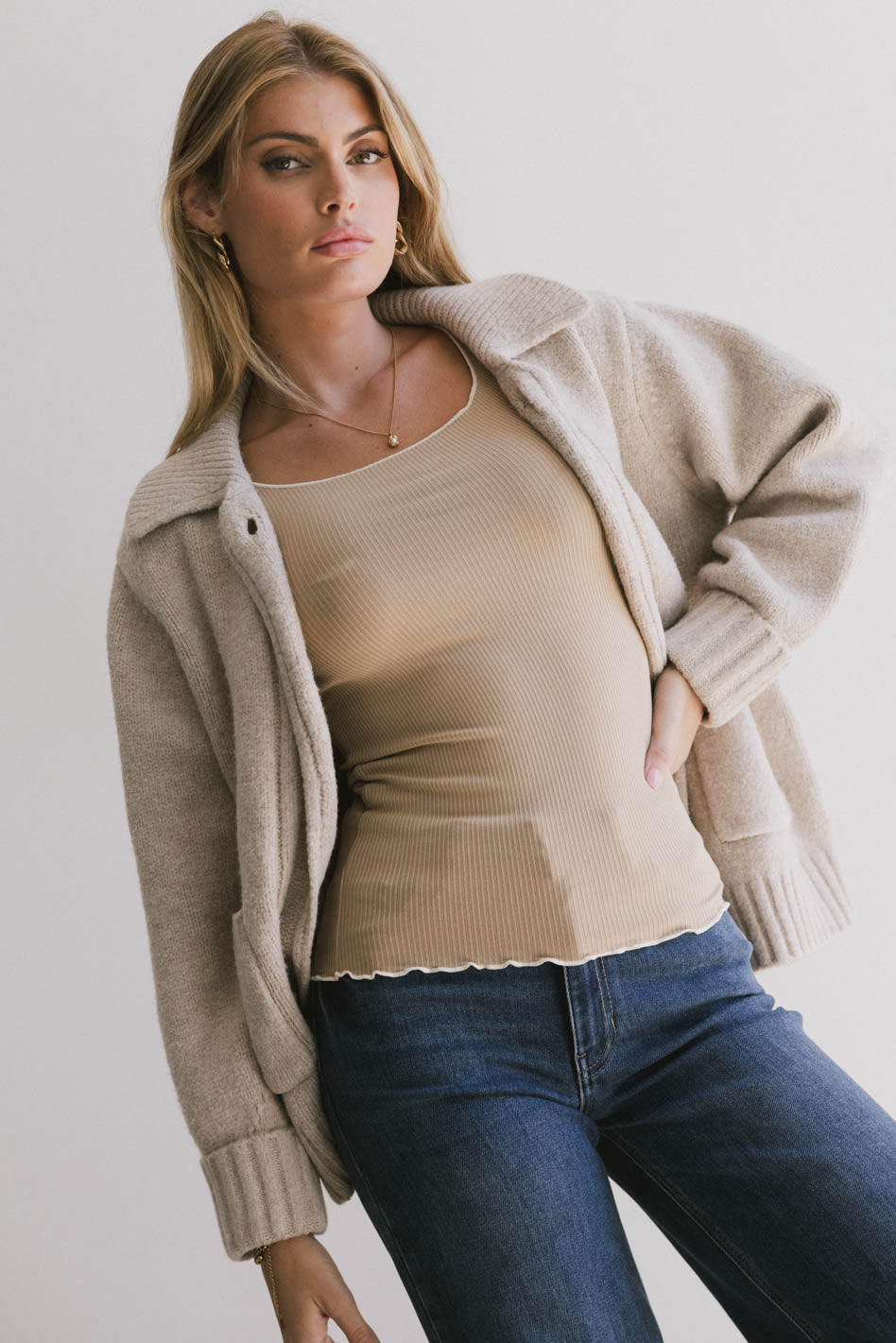 Kinsley Knit Cardigan for Women - Cozy Long Sleeve Open Front Sweater - FINAL SALE - Perfect for Fall, Winter & Layering Outfits