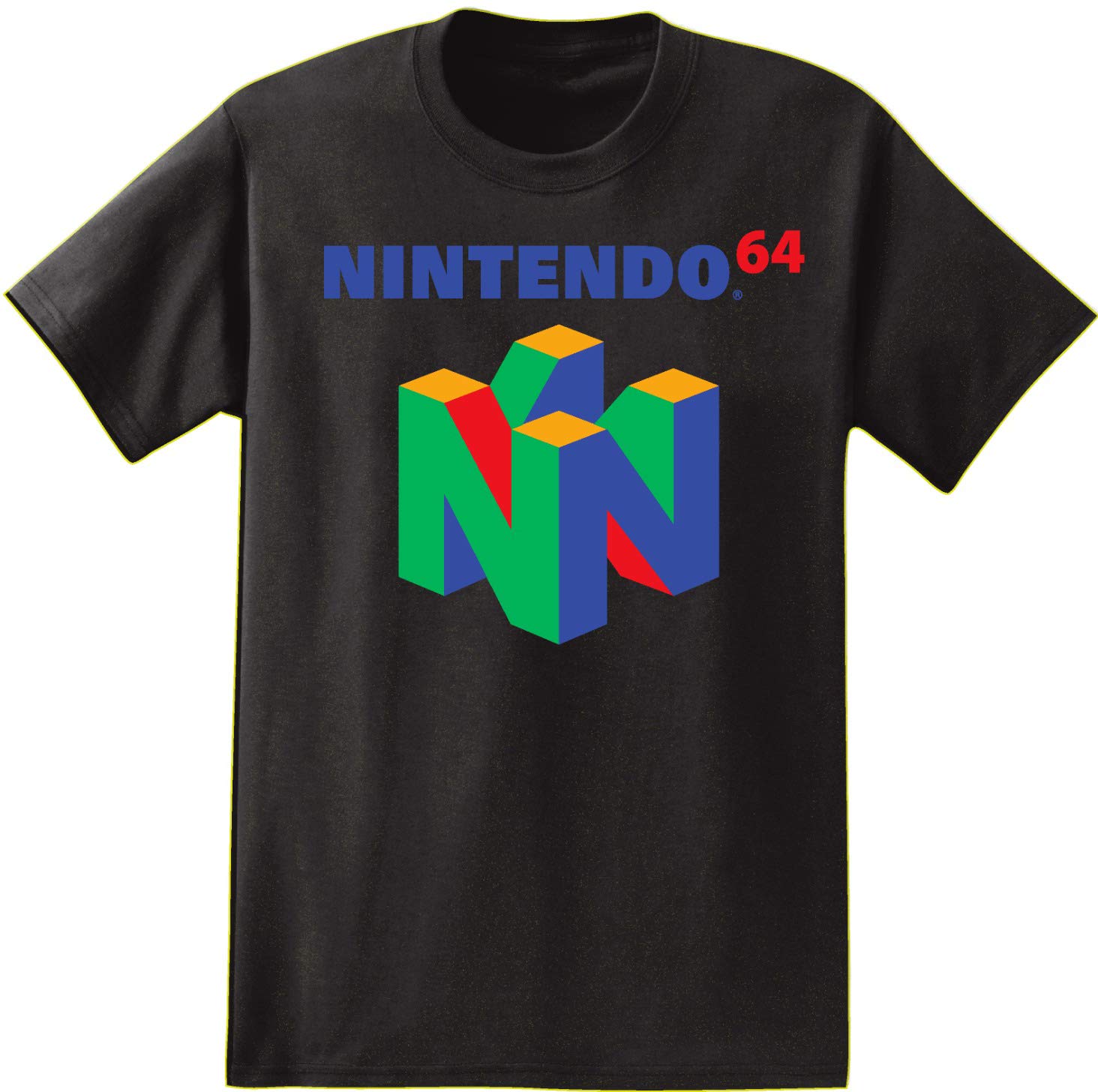 Nintendo N64 Classic Logo Men's Short Sleeve T-Shirt - Retro Gaming Apparel for Casual Wear & Video Game Fans
