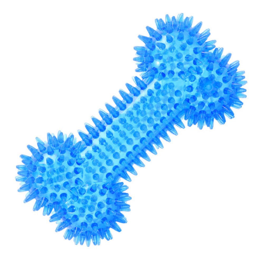 Durable JQCUJQA Squeaky Dog Bone Chew Toy for Aggressive Chewers - Tough Rubber Chew Bone for Teeth Cleaning & Training - Perfect for Playtime, Teething Puppies & Strong Chewers