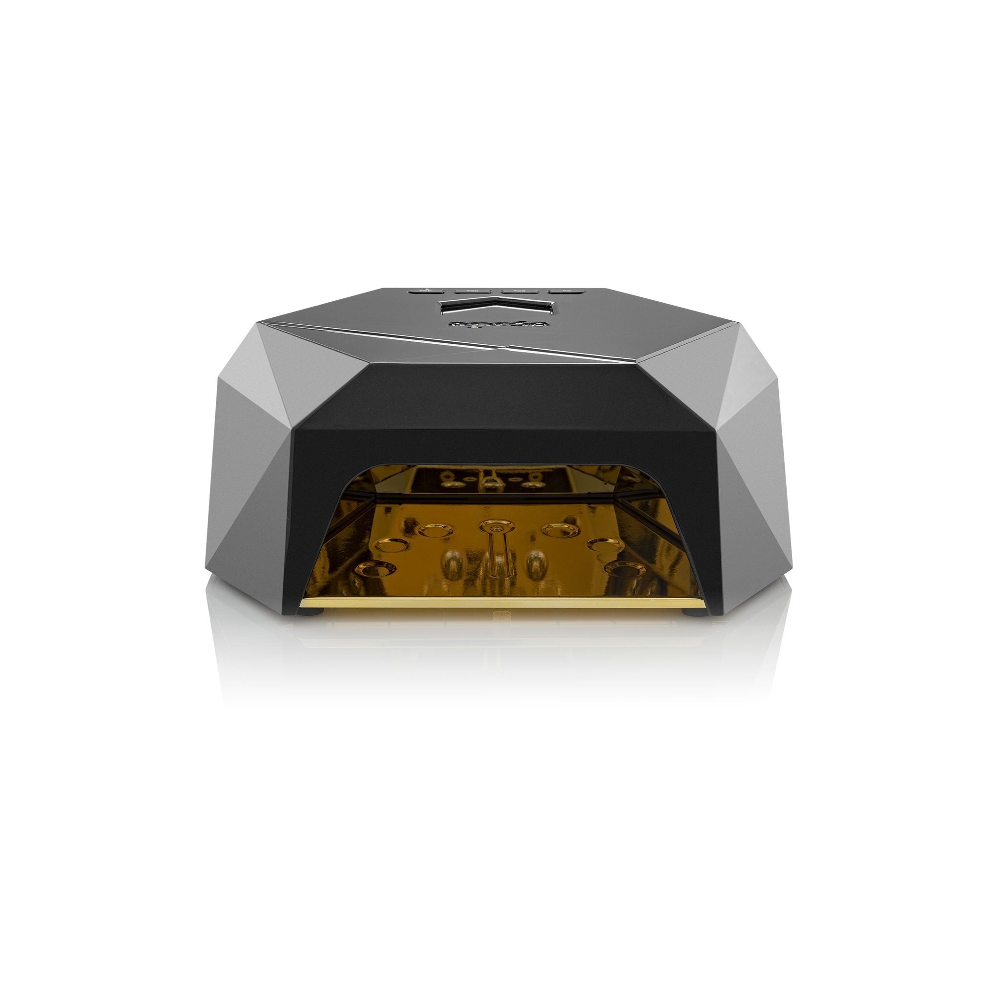 Apres Alpha 2-in-1 LED Nail Lamp for Gel Polish - Professional UV/LED Nail Dryer with 48W Fast Curing, Black - Perfect for Home & Salon Manicures, Nail Art, and Gel Extensions