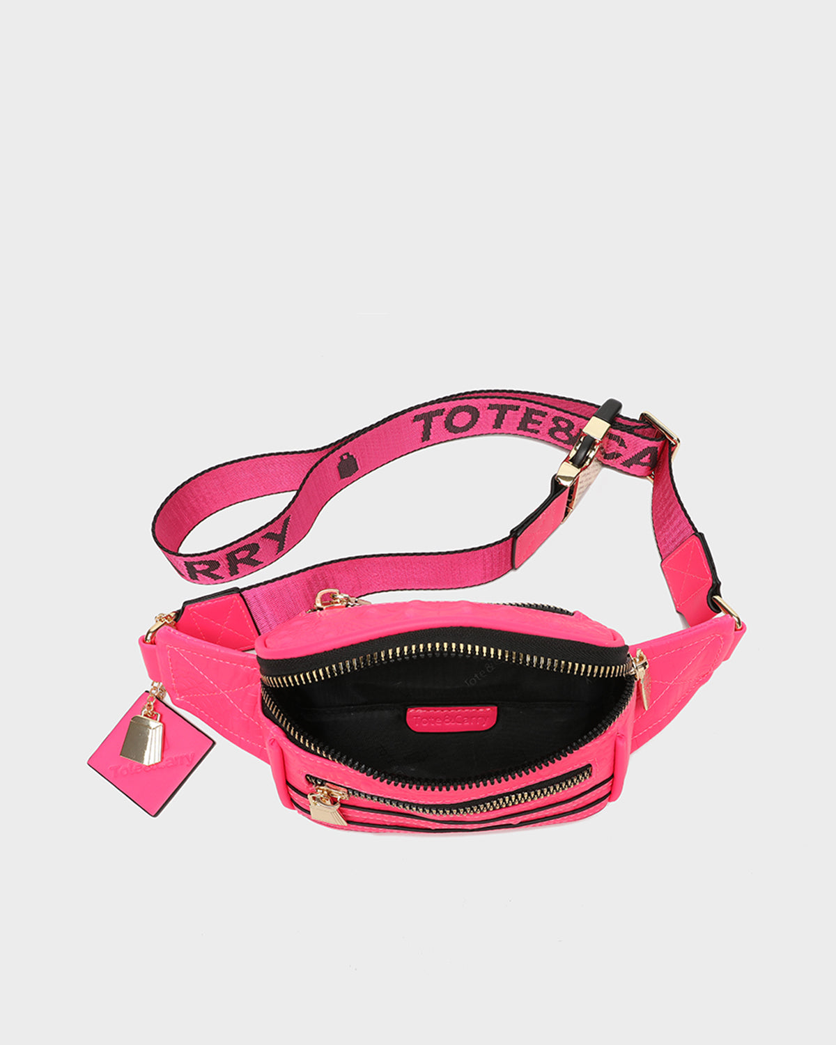 Apollo 2 Mini Fanny Pack Waist Bag in Neon Pink - Stylish Hands-Free Crossbody Bum Bag for Running, Travel, Hiking & Everyday Use