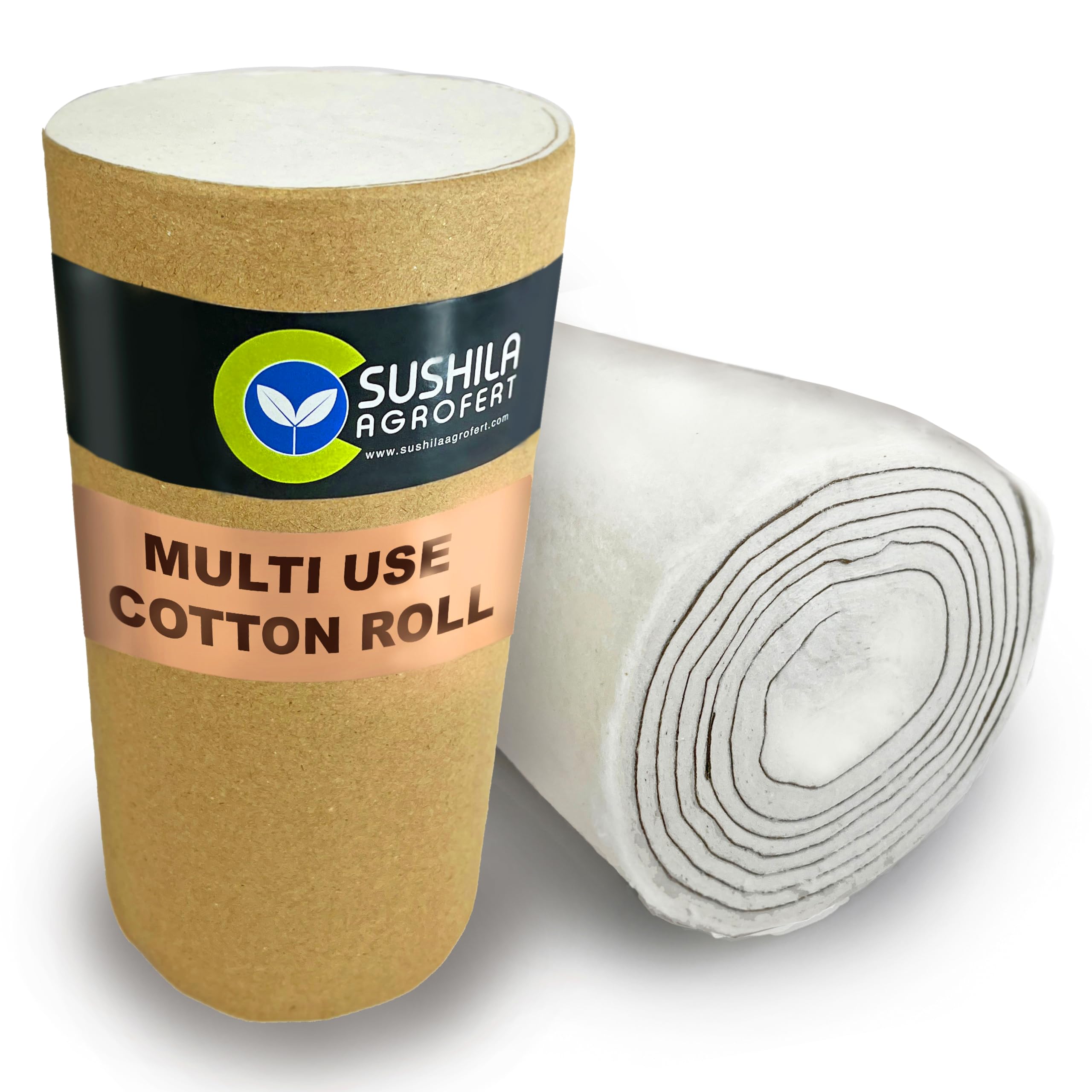 Absorbent Cotton Wool Roll 500g - Multipurpose Cotton Pads for Makeup Remover, Face Cleansing, Adult & Baby Care | Soft & Gentle for Beauty, First Aid, and Skincare Routines