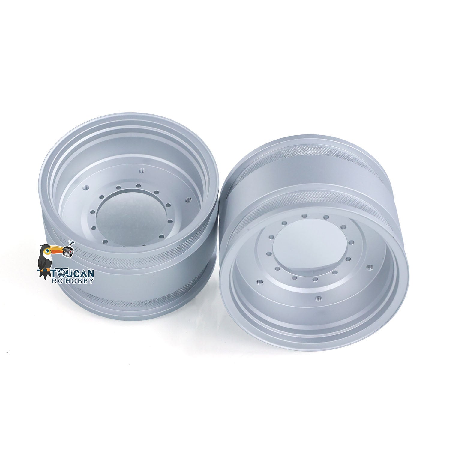 High-Quality Rubber & Metal Front/Rear Wheel Tire Tyre Hub Coupling for LESU AOUE 1050 1/14 Scale RC Hydraulic Tractor Model - DIY Replacement Parts for Off-Road Farming & Construction Scenes
