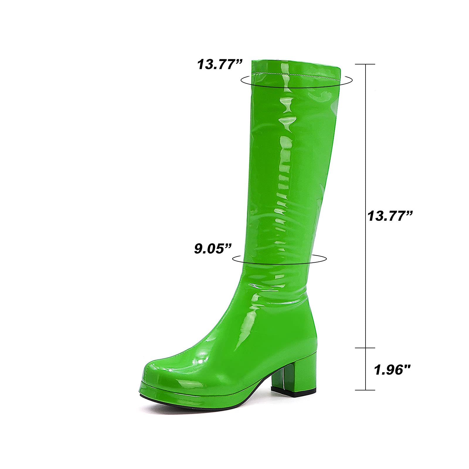 MeiLuSi Women's Knee High Boots - Fashionable Side Zipper Glitter Winter Boots for Women | Perfect for Party, Night Out, and Cold Weather Wear