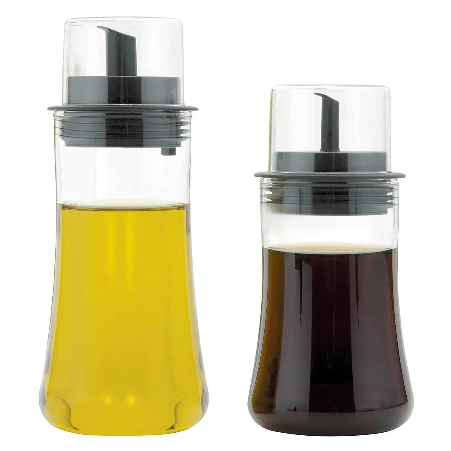 Iwaki Heat-Resistant Glass Soy Sauce Dispenser with Lid - Perfect for Sushi, Ramen & Asian Cooking