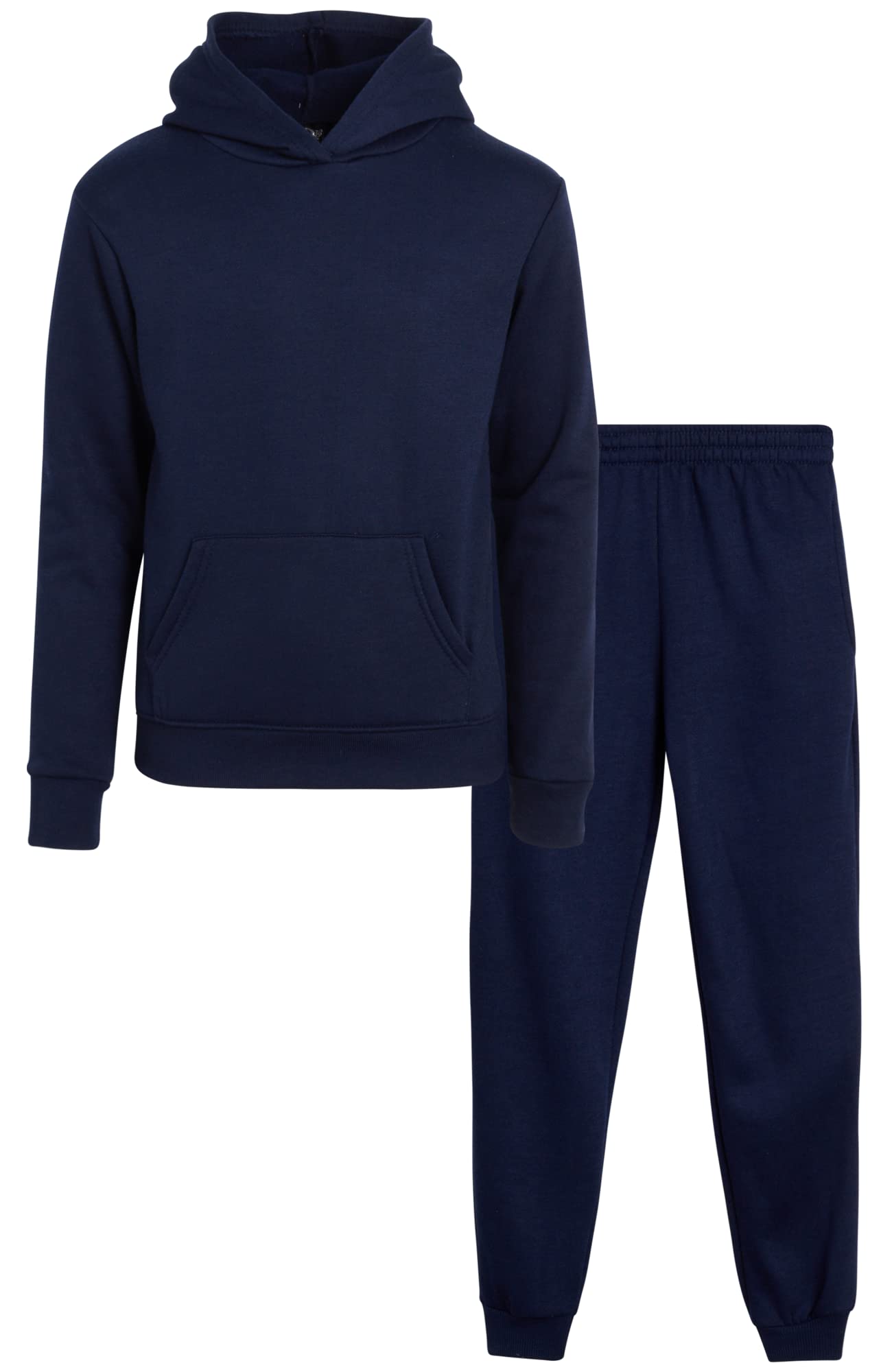 Real Love Girls' 2-Piece Fleece Jogger Set - Cozy Pullover Hoodie & Sweatpants (Sizes 7-16) | Perfect for School, Playdates & Winter Comfort