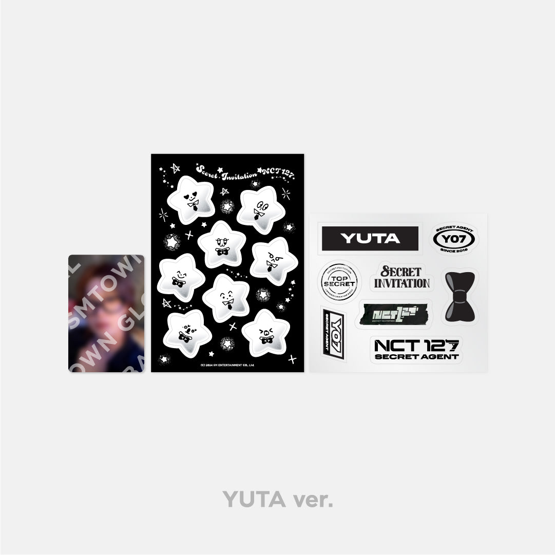 NCT 127 8th Anniversary Fan Meeting '8ECRET INVITATION' Deco Sticker Set - Kpop Merchandise for Fans, Scrapbooking, Laptop & Phone Decoration