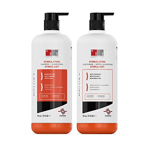 DS Laboratories Revita Shampoo & Conditioner Set for Thinning Hair - Volumizing & Thickening Treatment for Men & Women | Sulfate-Free DHT Blocker Promotes Hair Growth & Strengthens Hair | 31 fl oz for Daily Hair Care Routine