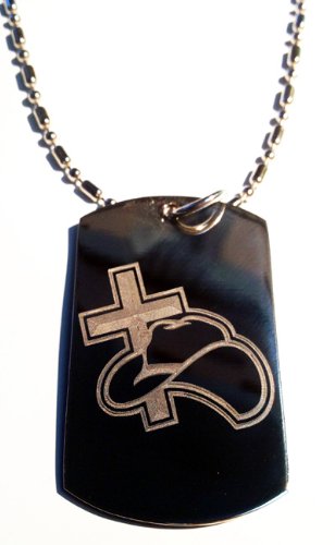 Jesus Christ Christian Cross Cowboy Hat - Military Dog Tag, Luggage Tag, Keychain & Necklace for Men & Women | Western Style, Outdoor, Festival & Church Accessories