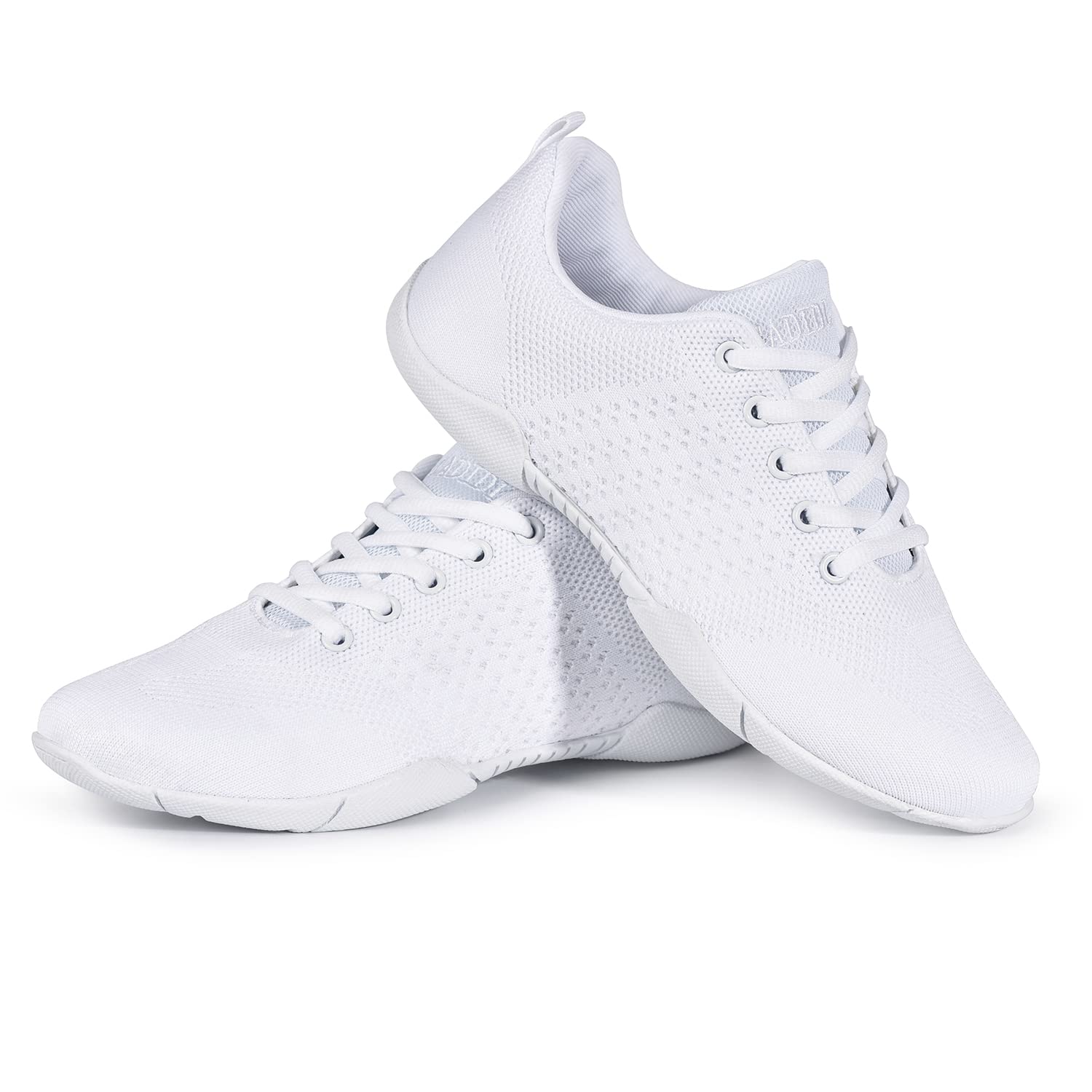 CADIDL Women's White Cheerleading Shoes - Lightweight Dance Shoes for Cheer, Pom, Gymnastics & Performance - Perfect for Competitions & Practice