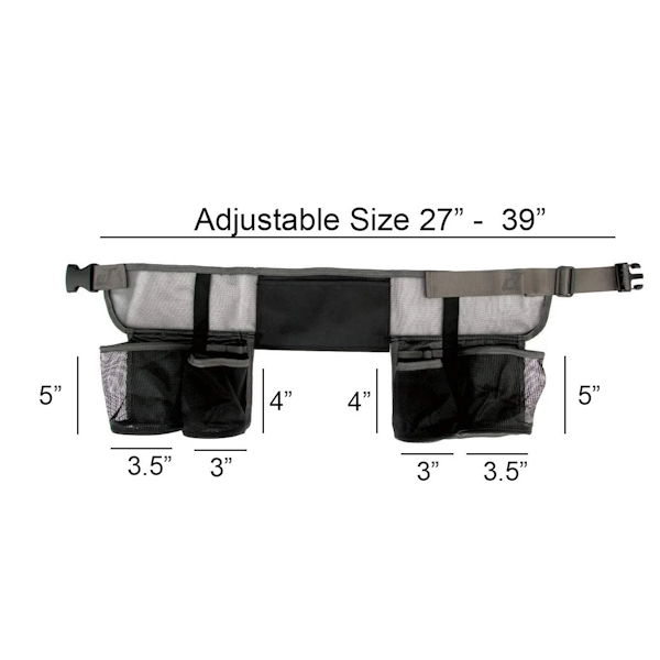 Crystalwhite Professional Cleaning Tool Belt - Heavy Duty Adjustable Waist Pouch for Janitors & Housekeepers - Perfect for Cleaning Supplies, Sponges & Gloves