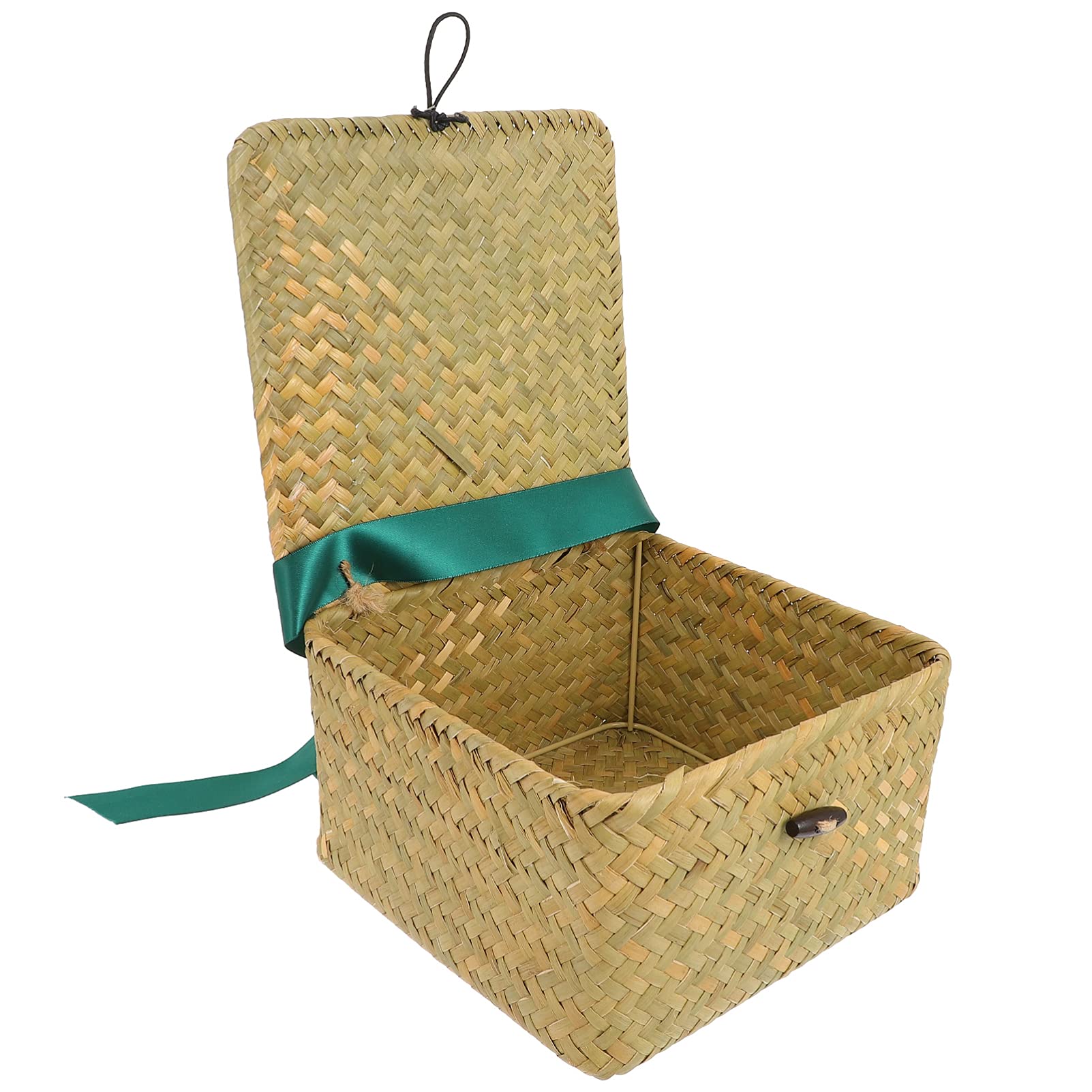 DOITOOL Woven Hyacinth Storage Baskets - Rattan Wicker Organizer Bins for Closet, Bathroom & Makeup | Perfect for Home Decor, Cosmetic Storage & Sundries Organization