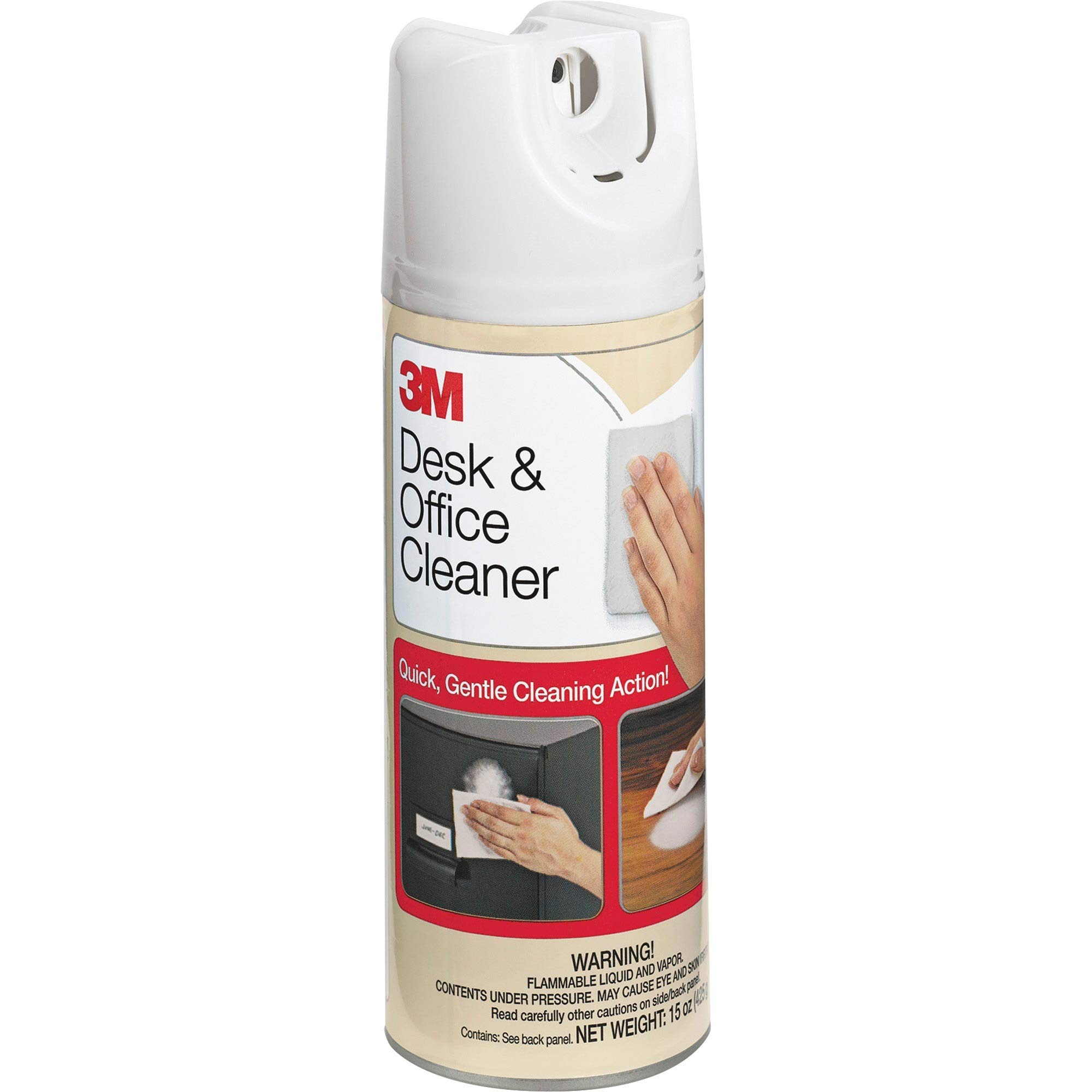 3M Desk and Office Spray Cleaner - 15 Oz Aerosol Spray (Pack of 12) | Multi-Surface Cleaner for Desks, Keyboards, Phones, and Office Equipment | Fast-Drying, Streak-Free Formula for Professional Workspaces