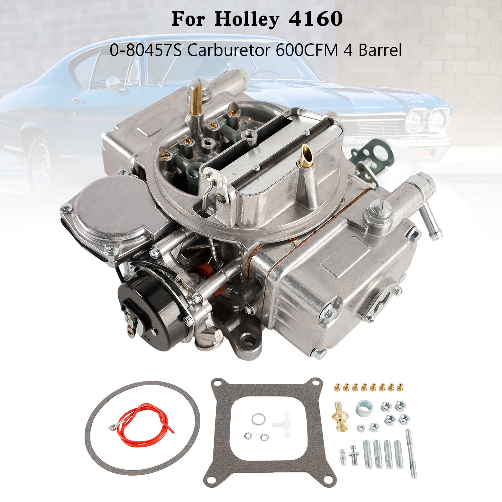 Holley 4160 600CFM 4 Barrel Carburetor - 0 80457S Replacement Part for Improved Engine Performance | Perfect for Muscle Cars, Hot Rods & Classic Vehicle Restoration