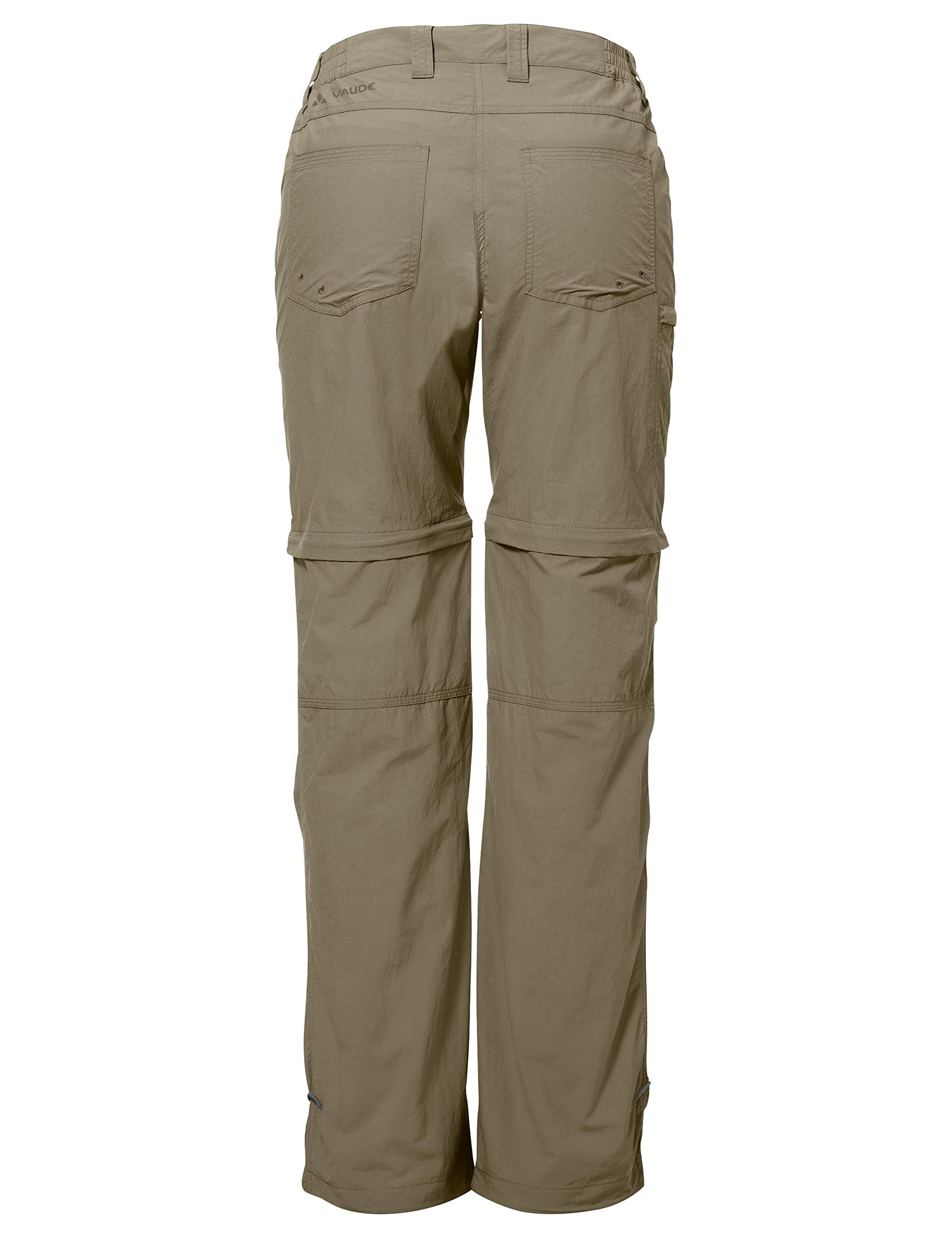 VAUDE Farley IV Short Zip Pants for Men & Women - Beige, Size 38 - Lightweight Hiking & Outdoor Adventure Pants