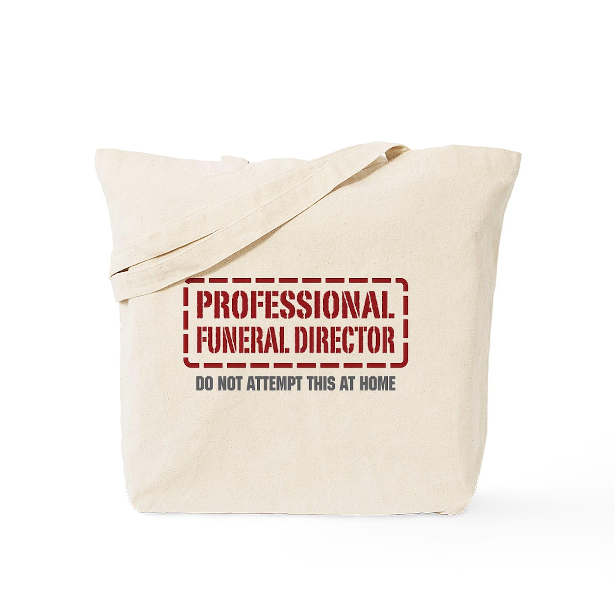 Professional Funeral Director Tote Bag - Natural Canvas Reusable Shopping Bag for Funeral Services, Memorials & Daily Use | Durable & Eco-Friendly